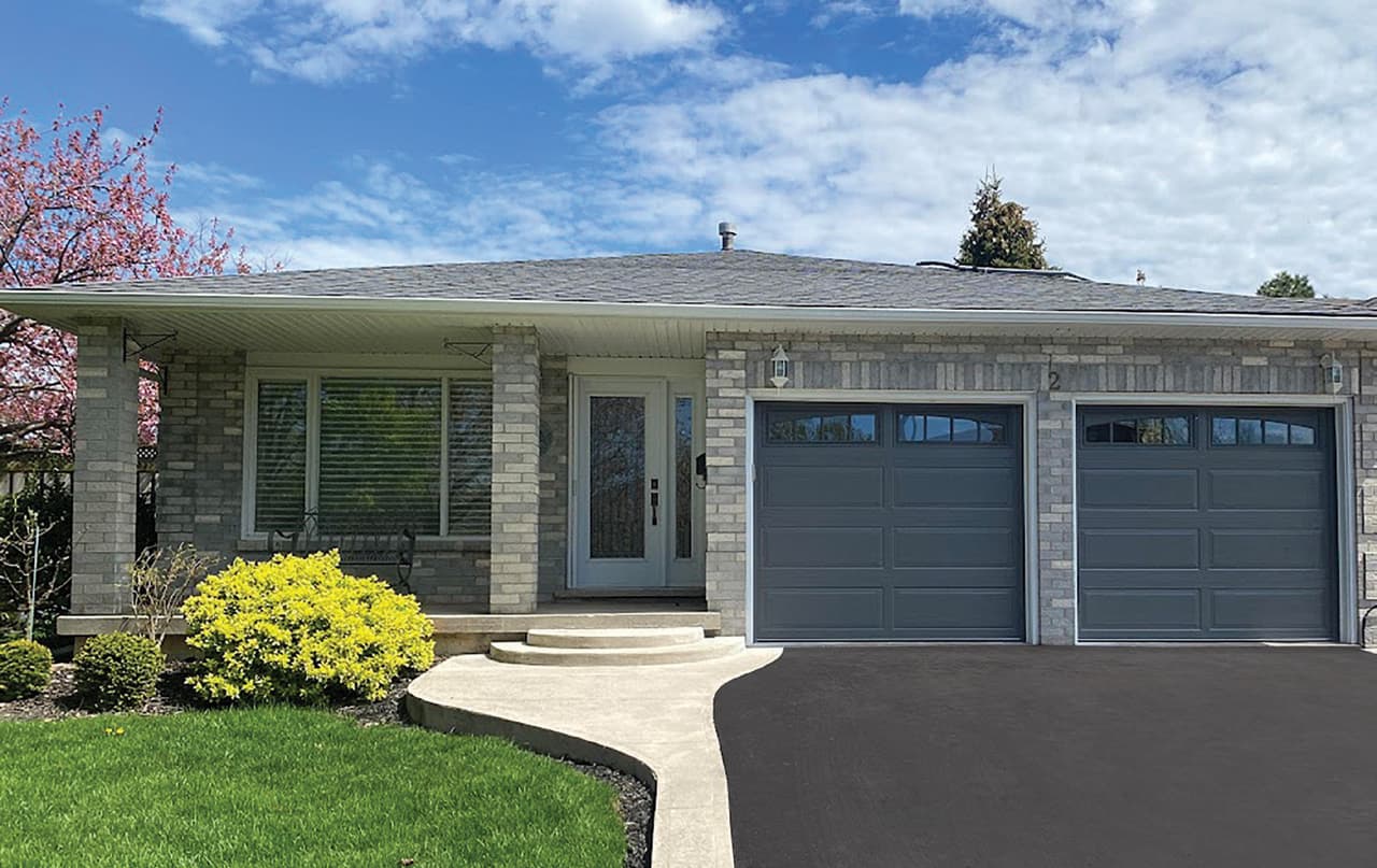 Residential overhead door installation