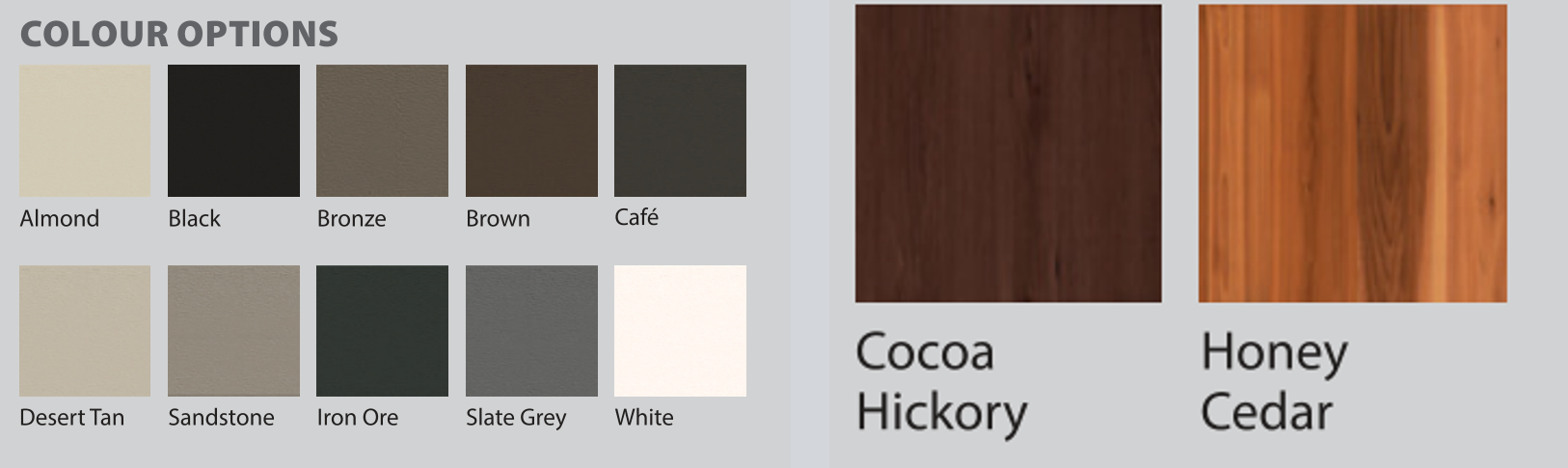 12 Colour Options